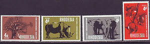 Родезия, 1967, Фауна и Флора, 4 марки